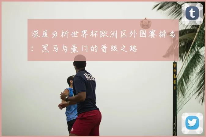 深度分析世界杯欧洲区外围赛排名：黑马与豪门的晋级之路