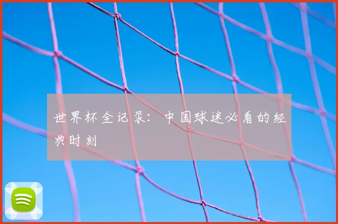世界杯全记录:中国球迷必看的经典时刻